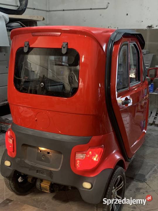 Skuter elektryczny z dachem Bach Lindenbjerg czerwony Pozostałe Gdańsk