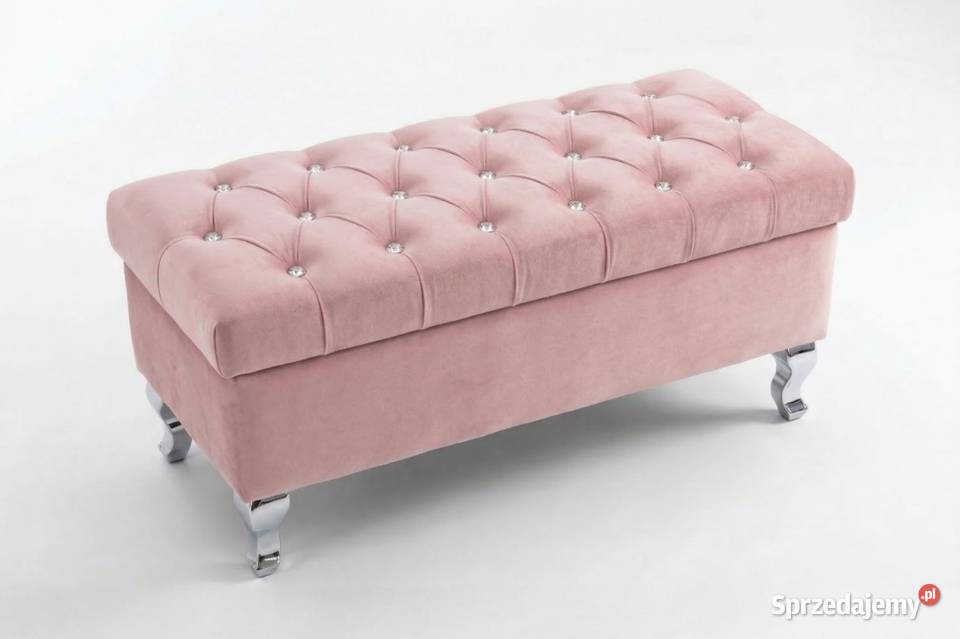 Pufa ze schowkiem 100x40 Ludwik Pikowana 45cm Ełk