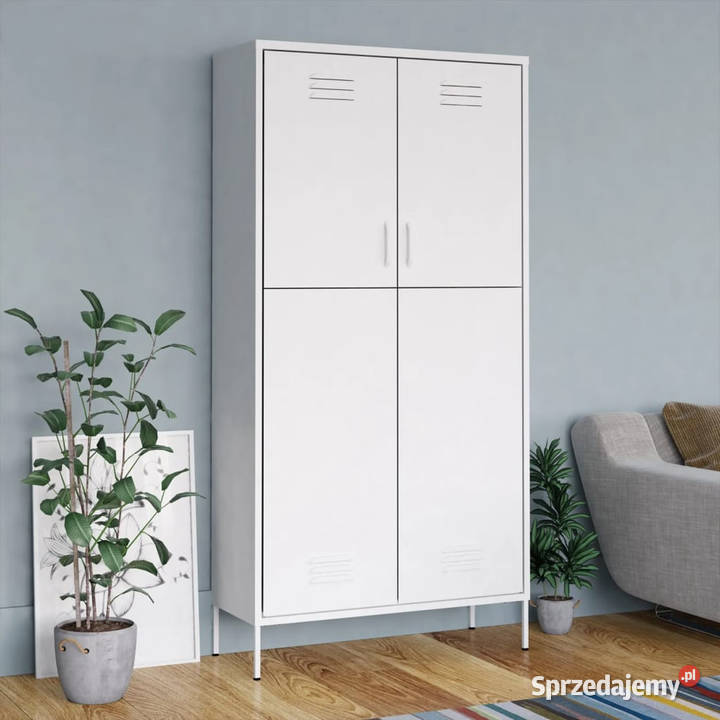 Szafa biała 90x50x180 stalowa WM336251 mazowieckie Warszawa