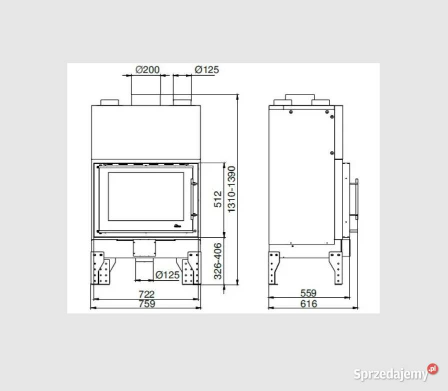 Wkład kominkowy UNIFLAM 760 EVO ref 260170 Jarocin sprzedam