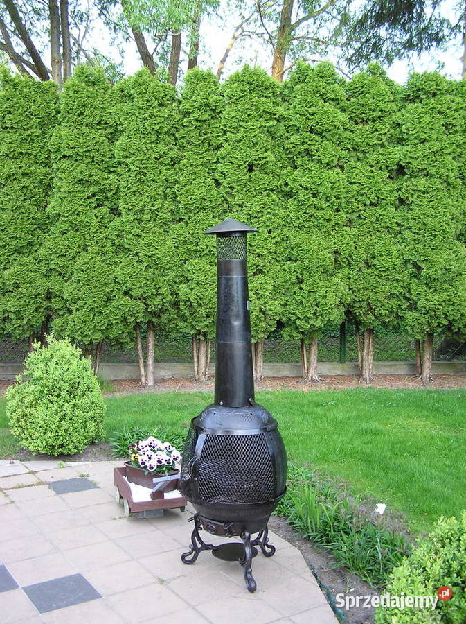 GRILL ŻELIWNY z kominem Ogród Łobez