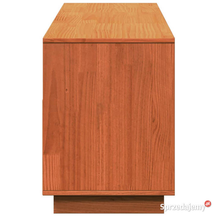 Szafka RTV woskowy brąz 140x37x50 lite drewno Warszawa sprzedam
