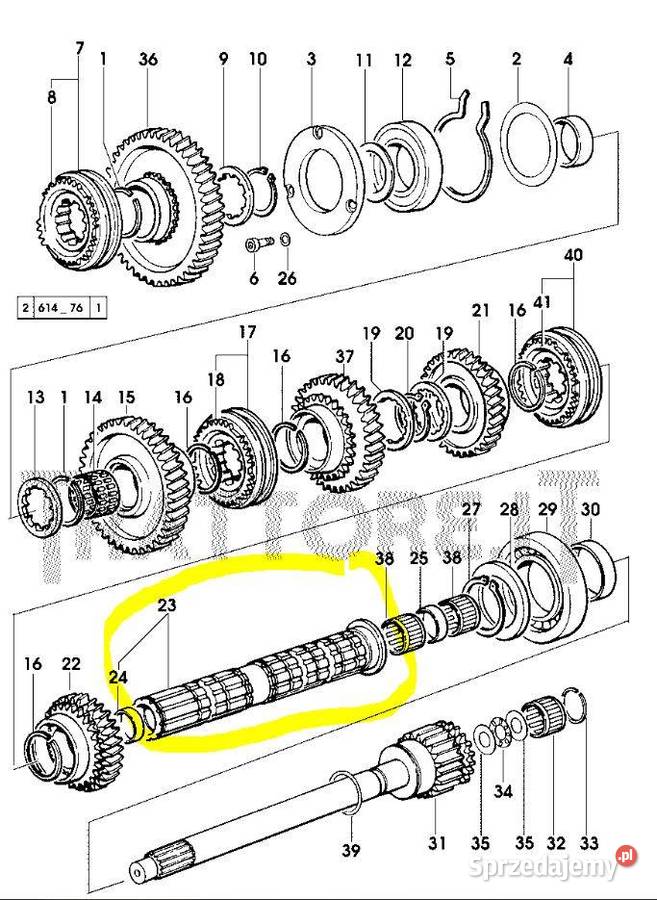 Wałek 00097643330 Same SDF sprzedam