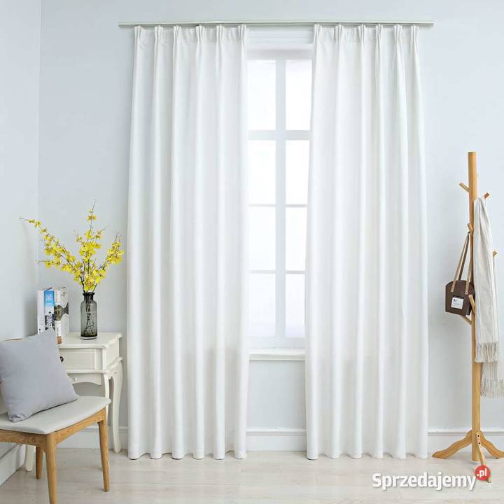 vidaXL Zasłony zaciemniające z haczykami 2 Warszawa