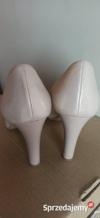 Buty na obcasie pudrowy róż r40 różowy Kraśnik