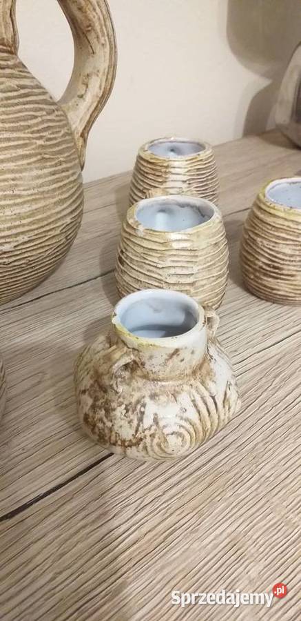 Zestaw ręcznie robiony prl Porcelana i szkło Przedbórz
