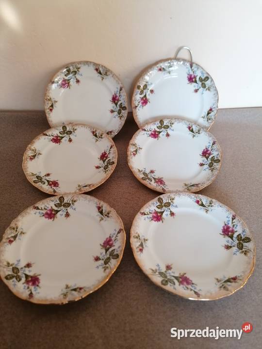 Talerz deserowy GRACJA Złocona Róża 17ZCS STOBNO Łódź