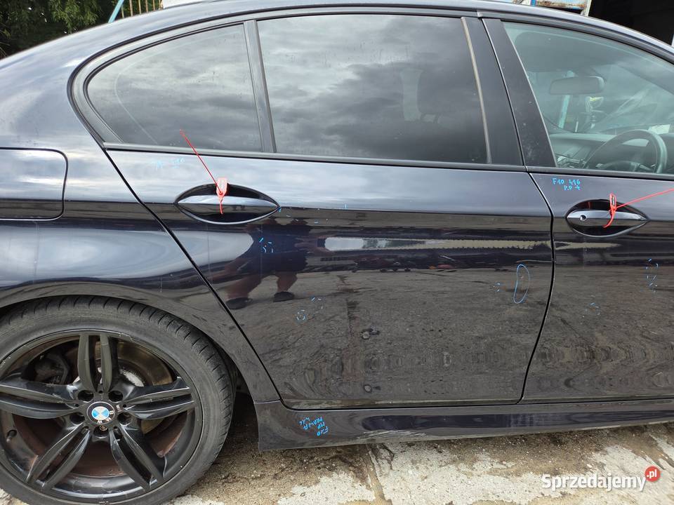 DRZWI PRAWE TYLNE TYŁ BMW F10 416 CARBONSCHWARZ
