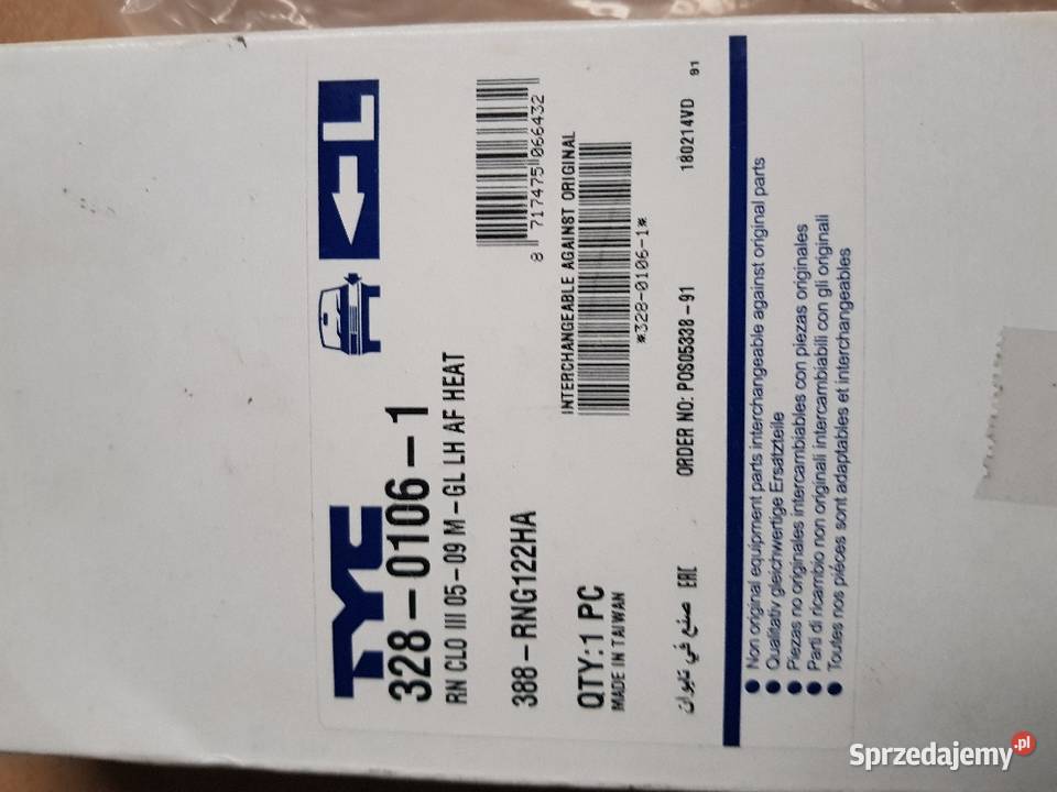 Wkład Lusterka Scenic ll Megane ll Lewy Łagów