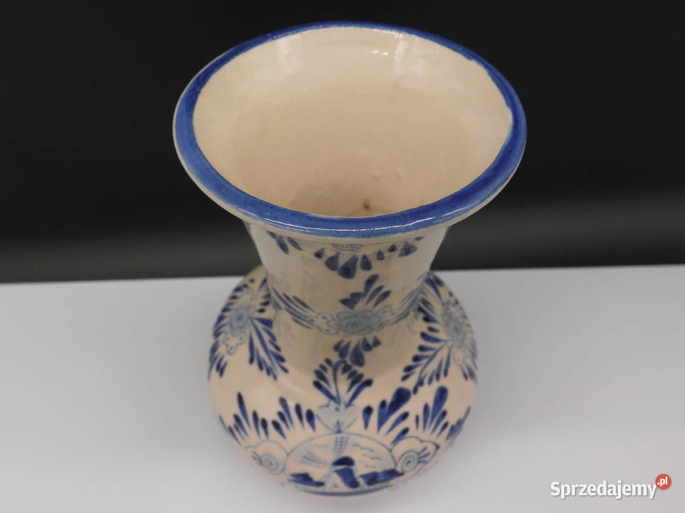 Porcelanowy wazon w stylu Delft Blue Raszków