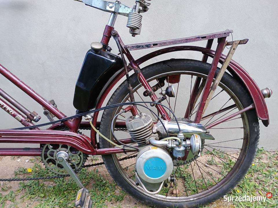 Rower Cito tandem 1936r z silnikiem Maw Kurzętnik