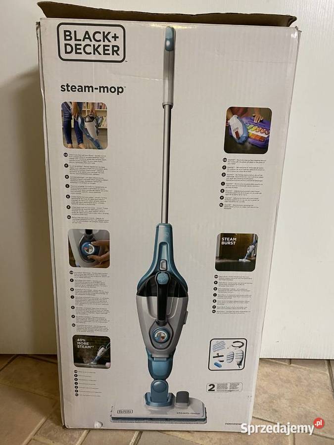 Mop parowy BlackDecker 1300W 11 w 1 z rękawicą lubuskie