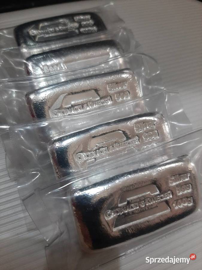 Sztabka srebra 100g Chojnacki i kwiecień