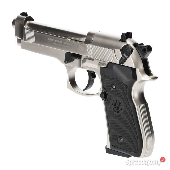 Pistolet wiatrówka Beretta M92 FS nikiel 45 mm