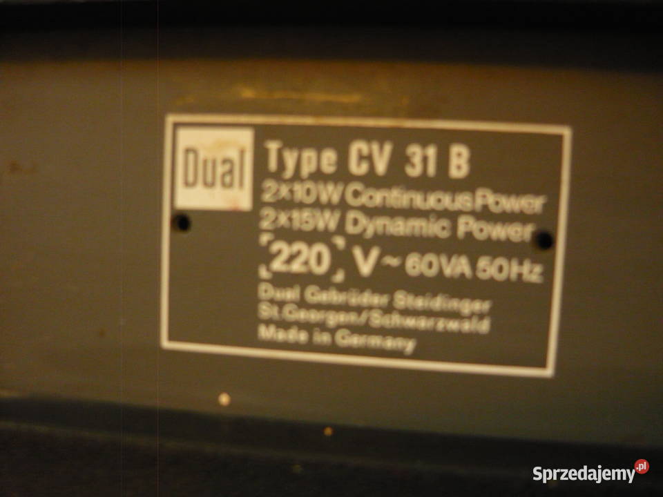 Wzmacniacz i tuner Dual klasyk lata 70teŁadny i Amplitunery dolnośląskie Wrocław