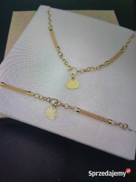 Nowy zloty komplet proba 585 waga 2085g Radom