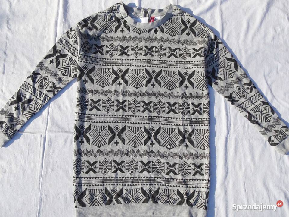 Nowa bluza sukienka aztecki wzór HM 38 M Spódnice i sukienki Nowy Sącz