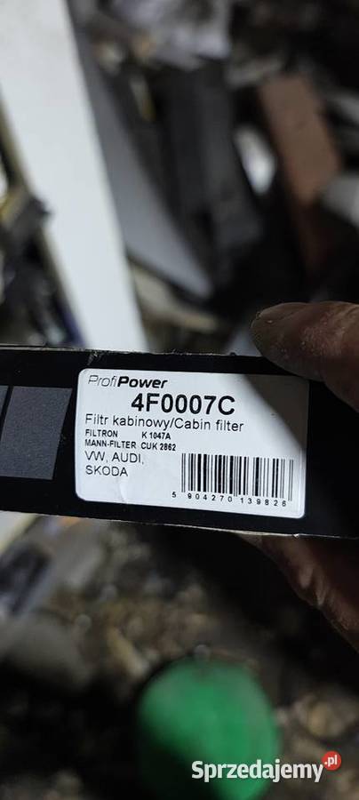 Filtr kabinowy audi a3 8l osobowe sprzedam