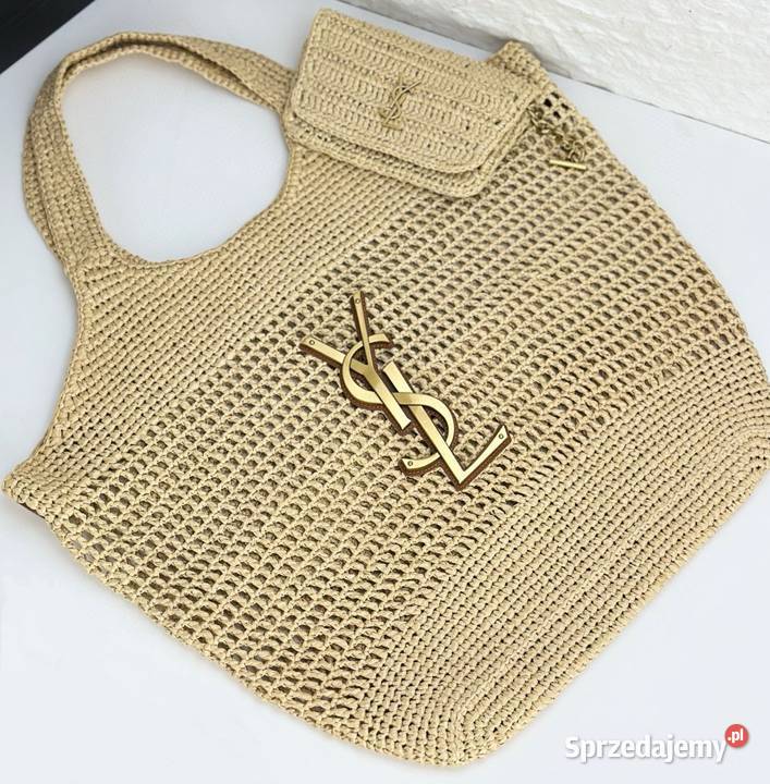 Saint Laurent Torba tote Icare Maxi z rafii