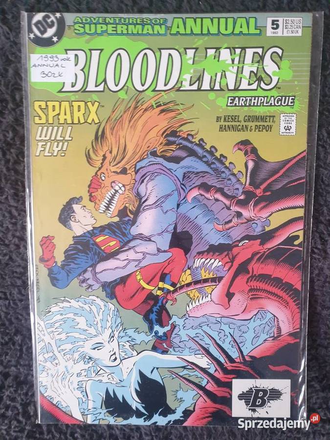Superman Annual zestaw 7 komiksów DC USA lata Gdynia