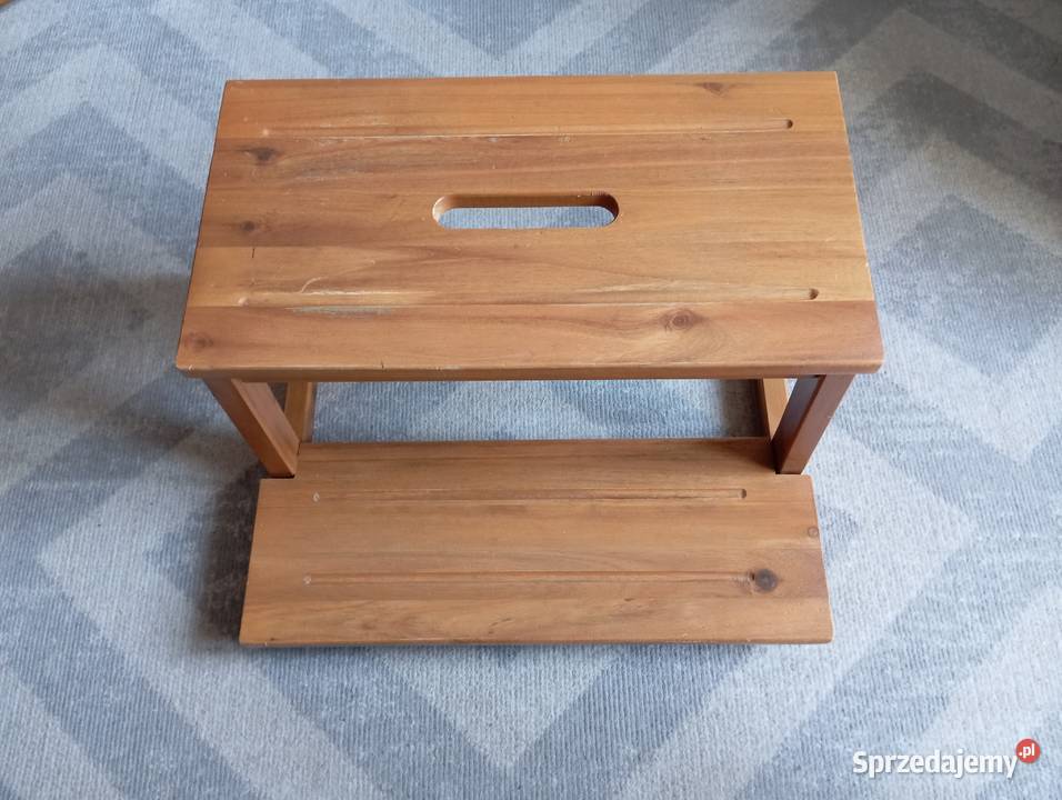 Drewniany SCHODEK Taboret ze schodkiem PODNÓŻEK 25cm Warszawa