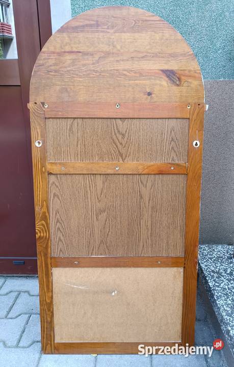 Wieszak na ubrania drewno naturalne ratan Kraków