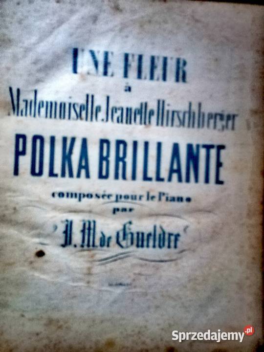 Zbiór partytur z końca XIX w Łódź sprzedam