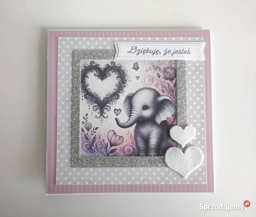 Kartka ręcznie robiona na urodziny Walentynki łódzkie Łódź sprzedam