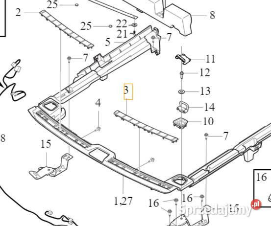 VOLVO C40 XC40 XC60 II panel oslona lewa listwa Bielany Wrocławskie