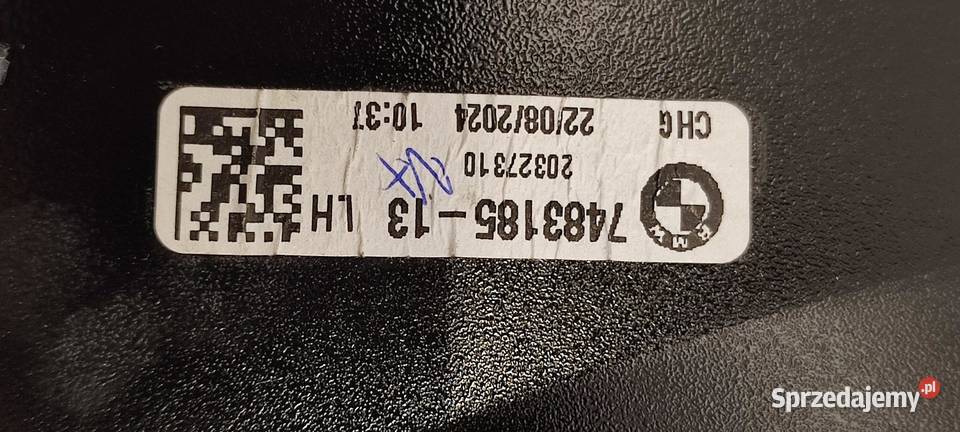 BMW F44 218I LISTWA SZYBY LEWY TYŁ 7483185 Listwy i nakładki