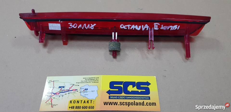 SKODA OCTAVIA KOMBI II 2 ŚWIATŁO TYŁ ŚRODKOWE