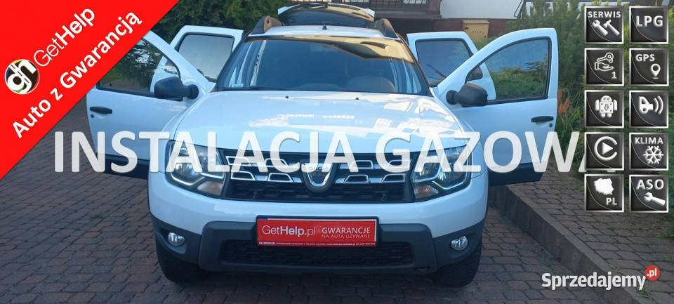Dacia Duster 16 SCE 115 LPG Salon 243 Netto FV23 przyciemniane szyby Gdańsk