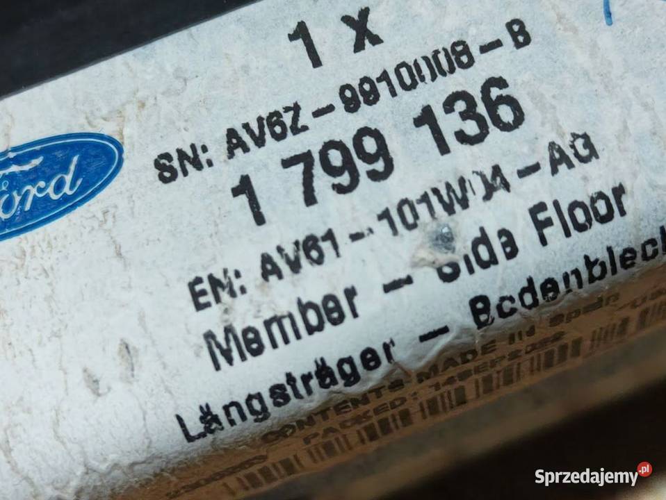 Strefa Zgniotu Kieł Prawy Przód Ford C Connect