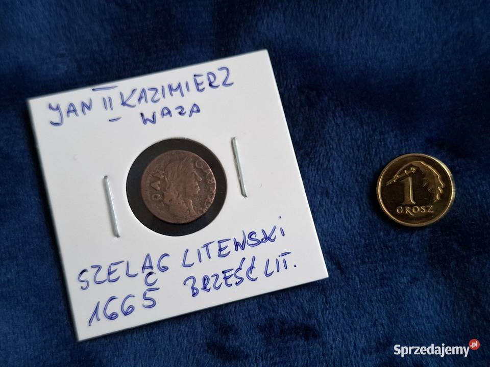 Szeląg litewski Jan II Kazimierz Waza Brześć Wejherowo