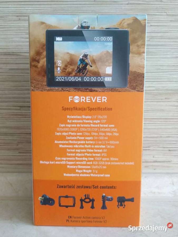 NAJTANIEJ Kamera Sportowa Kamerka Akumulatorowa Zabrze