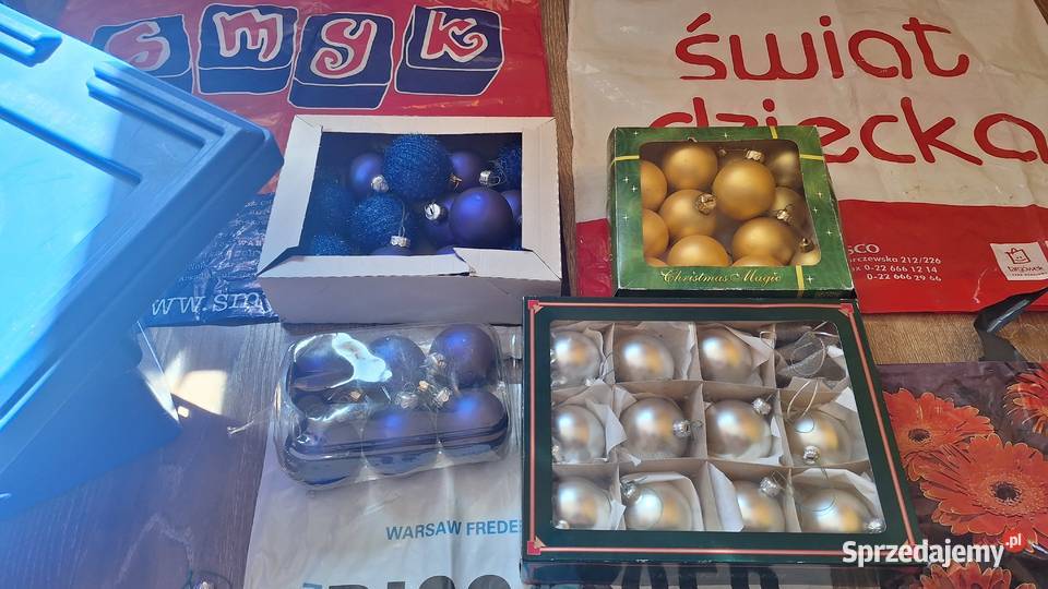 Bombki z PRLu zestaw komplet 50 mix Legionowo