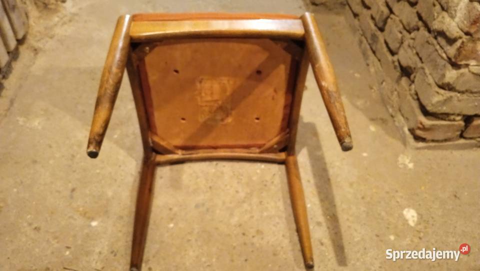 Taborety 4 sztuki Edmund Homa PRL Stołki i taborety Kraków