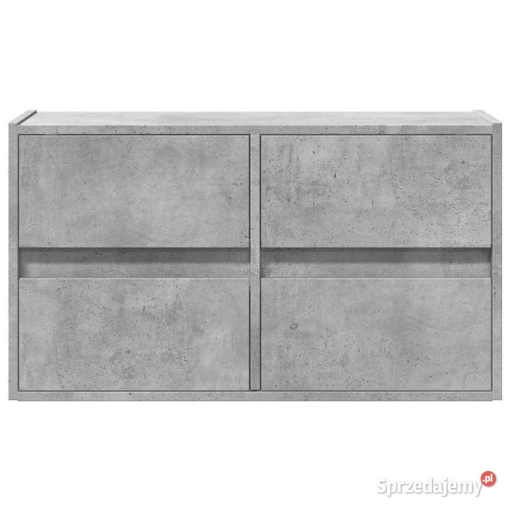Ścienna szafka TV z LED szarość betonu 80x31x45 Warszawa sprzedam