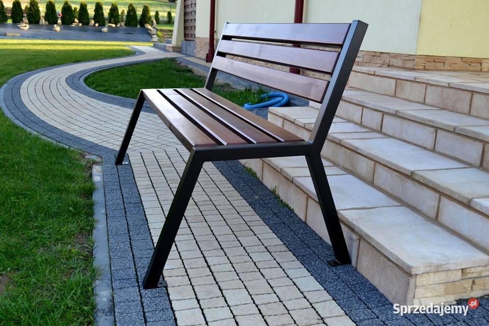 Ławka Parkowa Ogrodowa Miejska z oparciem loft Poznań sprzedam