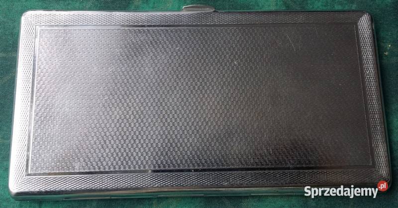 Papierośnica stara angielska chromowolustrzana Kraków sprzedam