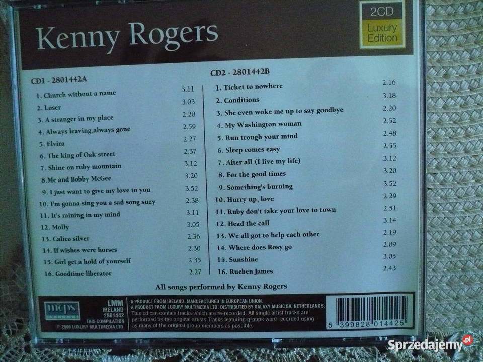 Kenny Rogers album 2 płyty ideał stan Wałbrzych