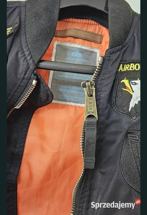 Kurtka XL Alpha Industries flek flyers czarna mazowieckie Konstancin-Jeziorna sprzedam