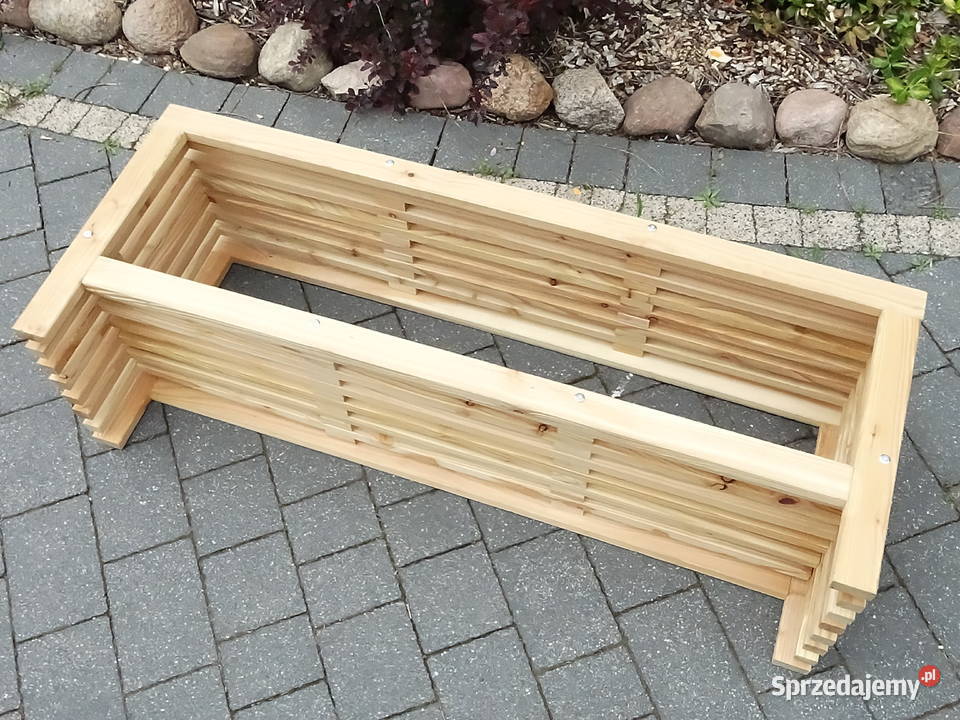Drewniana ławka ażurowa Siedzisko Półka na buty Meble lubelskie sprzedam