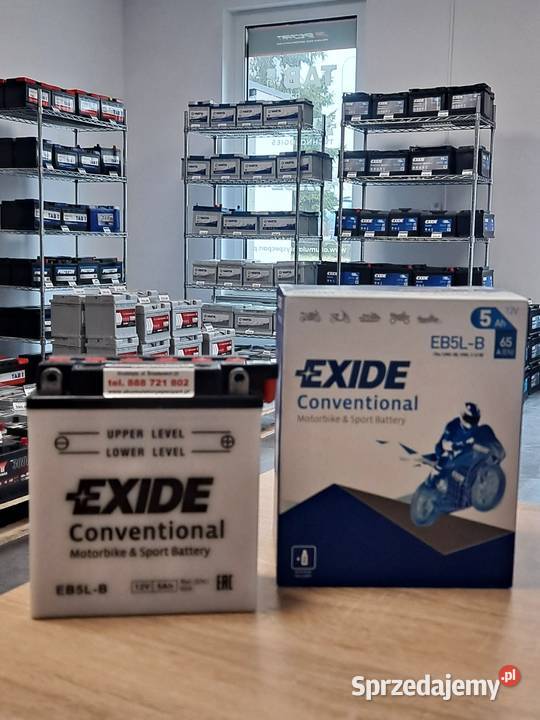 Akumulator moto EXIDE EB5LB YB5LB 12V 5Ah 65A P