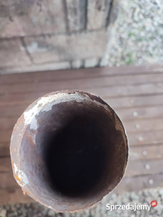 Duża łuska metalowa Pak 40 Militaria Dulcza Wielka