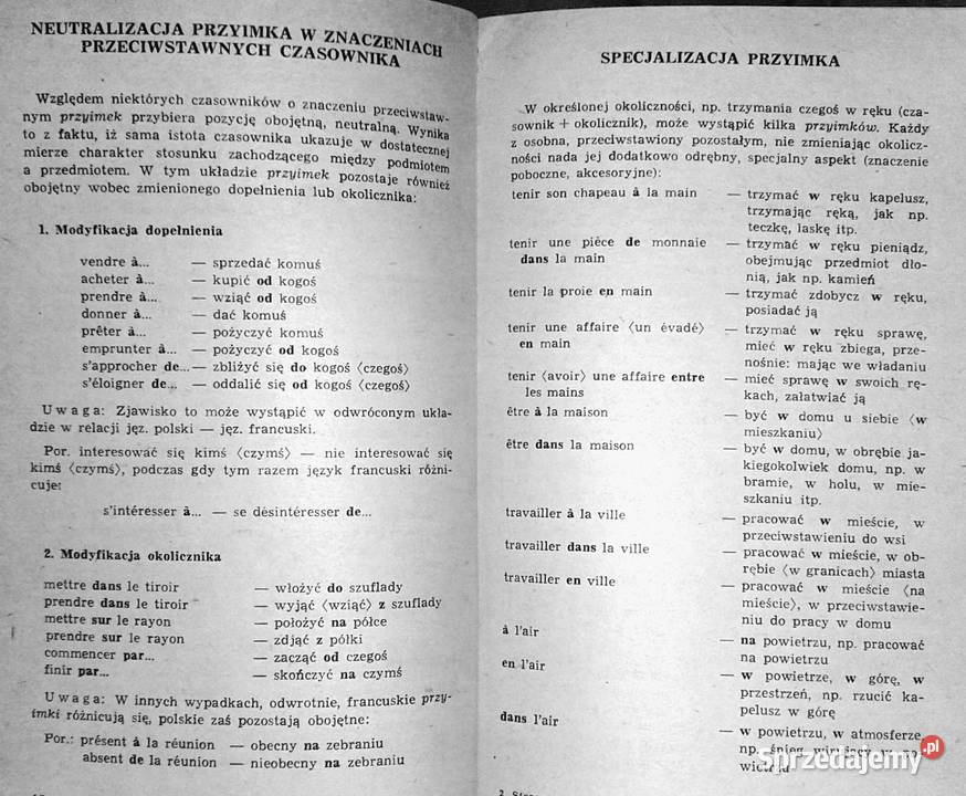 Stosowanie przyimka w języku francuskim Bertold