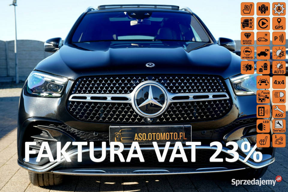 Mercedes GLE 350 de AMG skora kamery 360 nawi 49781km Otmuchów