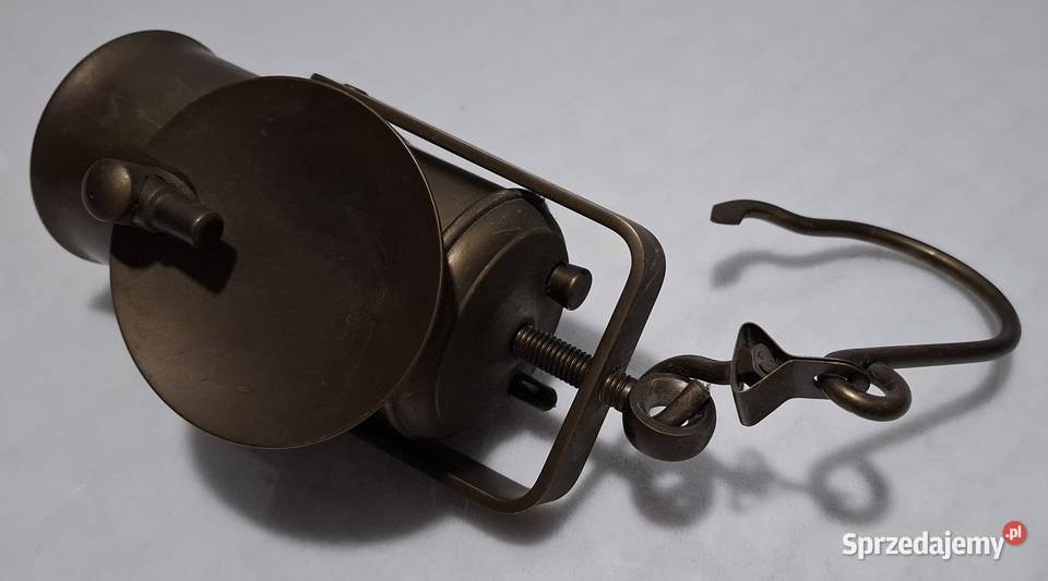 Lampka górnicza karbidowa 82x7x16 923g Kolekcje śląskie Czeladź