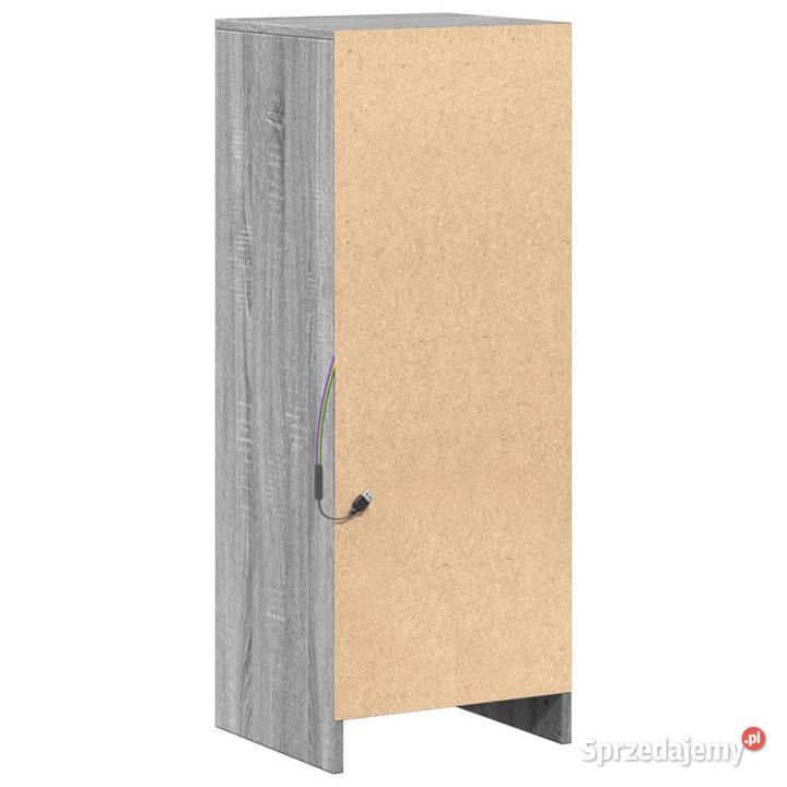 Szafka z LED szary dąb sonoma 38x34x100 WM852171 Warszawa sprzedam