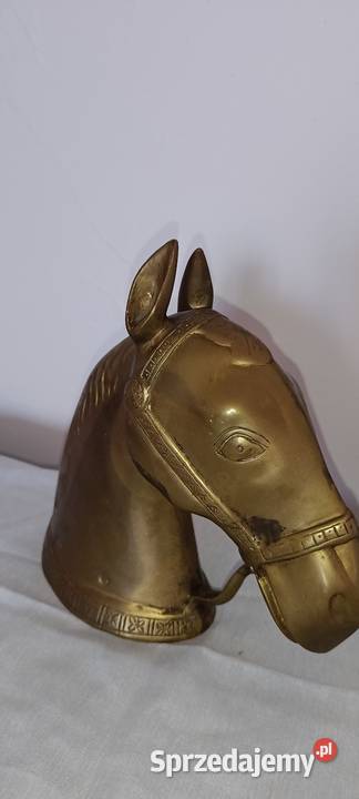 Głowy konia wykonane z mosiądzu sprzedam